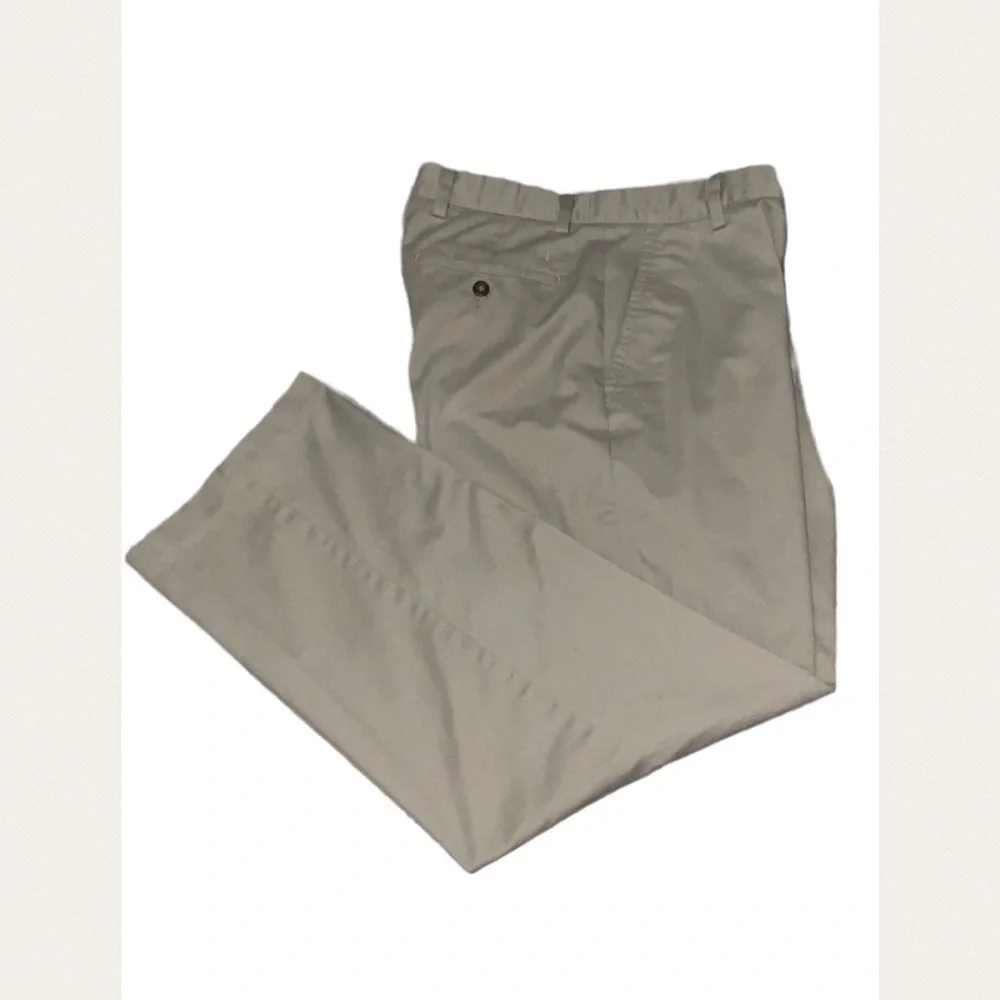 Dockers D3 Khaki Tan Flat Front Casual Work Pants 32X30